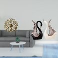 thumbnail image 2 of Escultura para colgar en la pared,Decoración de pared de metal para sala de estar,dormitorio y exterior.,Escultura colgante Arte de pared Disco decorativo,estatua de cisne,Figuras de, 2 of 7