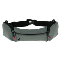 Unique Bargains 1 Pc Multifunctional Running Belt Zipper Sports Waist Bag for Sports Phone Kettle Dark Gray