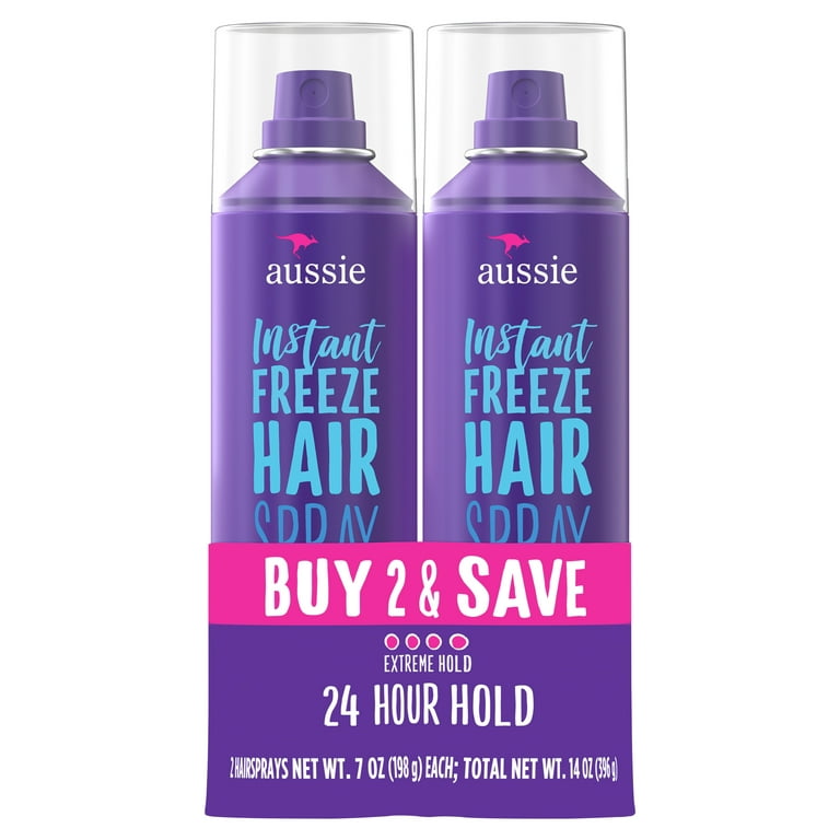  Aussie Hairspray, with Jojoba & Sea Kelp, Strong Hold, 7 fl oz  (Pack of 3) : Beauty & Personal Care