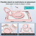 thumbnail image 4 of XYX Case for iPad Air 13 inch M3 2025/iPad Air 13 inch M2 2024 Shockproof Cover with 360 Rotating Stand, Slim Lightweight with Pencil Holder Protective Case, Pink, 4 of 5