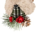 thumbnail image 5 of Northlight Front Facing Bird on Frosted Pine Needle Christmas Ornament - 6.75", 5 of 6