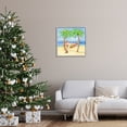thumbnail image 3 of Stupell Industries Santa on Beach Hammock Holiday Painting Gray Framed Art Print Wall Art, 24 x 24, 3 of 9