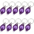 thumbnail image 2 of 10 packs UV Mini Keychain LED Flashlight Torch Light Lamp, Key Ring Light Torch, Black Light UV Flashlight UV Light, Ultraviolet Urine Detector for Dog, 2 of 7
