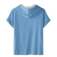 thumbnail image 4 of Pantalones Cortos Casuales para Hombre Impresión Digital Pullover Camiseta con Capucha Deportiva de Fitness, Blusa de Cuello Redondo de Poliéster para Al Aire Libre, Diaria Y Toda la Temporada, 4 of 4