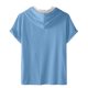 thumbnail image 2 of Pantalones Cortos Casuales para Hombre Impresión Digital Pullover Camiseta con Capucha Deportiva de Fitness, Blusa de Cuello Redondo de Poliéster para Al Aire Libre, Diaria Y Toda la Temporada, 2 of 4
