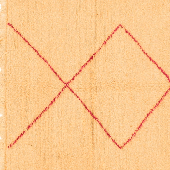 Ahgly Company Indoor Square Solid Orange Modern Area Rugs, 4' Square