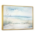 thumbnail image 2 of Designart "Serene Beach Horizon In Soft Colors III" Coastal Minimalism Floater Framed Wall Decor, 2 of 5