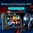 thumbnail image 3 of Portable MP5 Player, IP67 Waterproof 9-30V Motorcycle Audio Player Dual BT Connection  For Outdoor Riding, 3 of 8