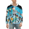 thumbnail image 2 of Phineas And Ferb Zip Up Hoodies Unisex Realistic 3D Print Sweatshirt Long Sleeve Hooded Jacket Coat 3XL, 2 of 8