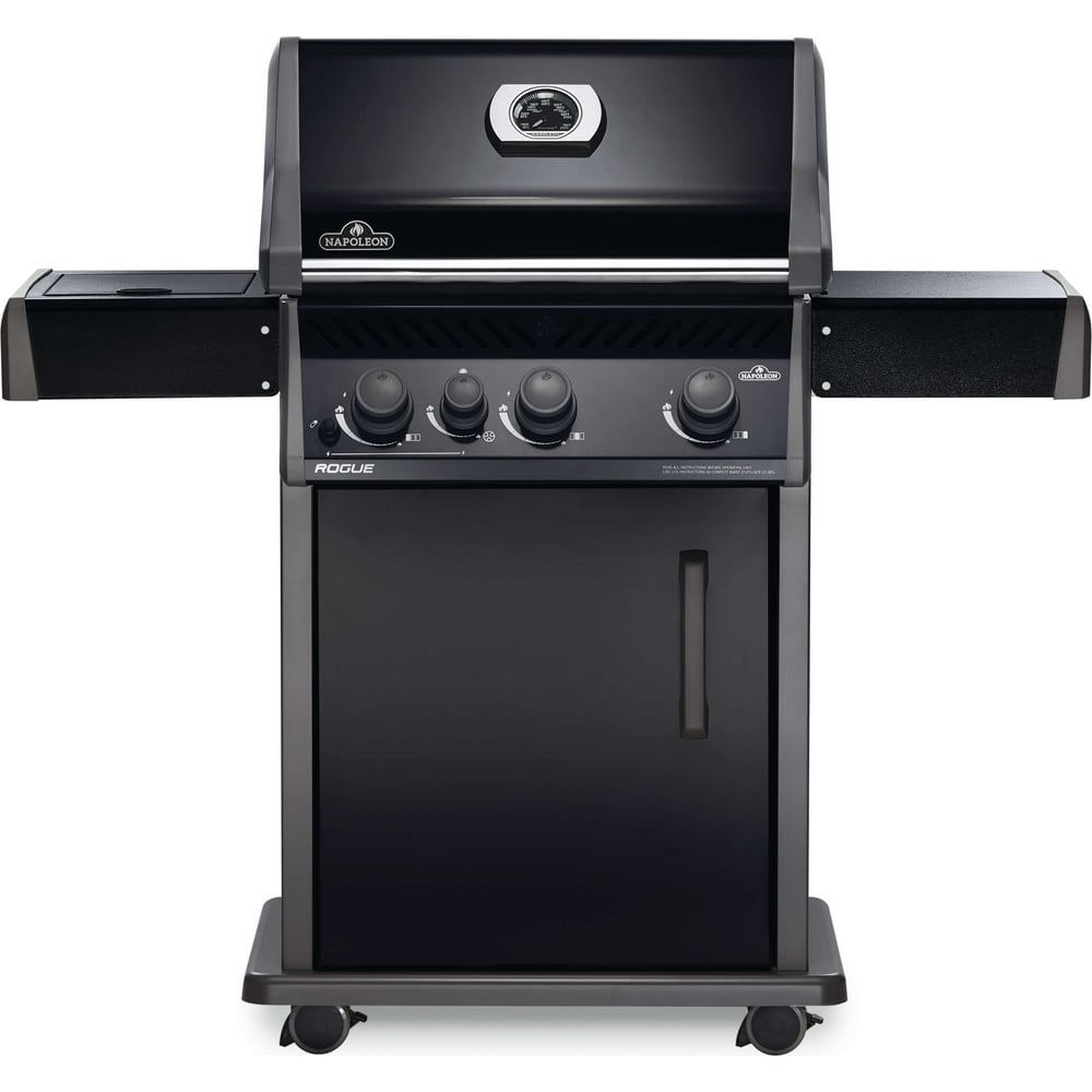 Napoleon Rogue® 425 Natural Gas Grill with Range Side Burner, Black