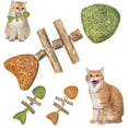 thumbnail image 5 of Creative Fish Bone Cat Toy, Wooden Catnip Teeth Cleaning Stick, Natural Cat Dental Toy, Durable Feline Tooth Care Tool, Creative Fish Bone CatToy, 3PCS, 5 of 10