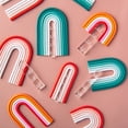 thumbnail image 3 of 5 Pcs/Set Clay Arch Guide Polymer Clay Earrings Tools Acrylic Rainbow Arch Guides for Polymer Clay Jewelry Making DIY Crafting, 3 of 8