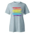 thumbnail image 5 of TINZ T-Shirt à Col Rond Imprimé Lettre Manches Courtes Col Rond T-Shirts pour Femmes Pack Ample Décontracté T-Shirt Cheer Manches Longues Pack T-Shirt Spandex T-Shirts pour Femmes, 5 of 5