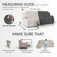 thumbnail image 2 of CHOK 2024 Paulato by Ga.I.Co L Shape Couch Cover Sectional Right Chaіse Sofa Slipcover - Solid Blue, 2 of 7