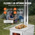 thumbnail image 4 of VEVOR Wood Stove, 80 inch, Stainless Steel Camping Tent Stove, Portable Wood Burning Stove with Chimney Pipes & Gloves, 700in³Firebox Hot Tent Stove for Outdoor Cooking and Heating with 8 Pipes, 4 of 9