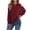 Wine, variant on FAHUOMU Womens Cold Shoulder Crewneck Sweaters Long Sleeve Loose Fit Soft Cable Knit Jumper Tops Sexy Fashion Fall Winter Clothing