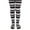 Black, variant on Jefferies Socks Girls Stripe Fuzzy Soft Knit Yarn Halloween Christmas Tights 1 Pack