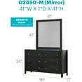 thumbnail image 2 of Glory Furniture Burlington 6-Drawers Bedroom Dresser in Black, 2 of 8
