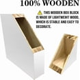 thumbnail image 2 of Proverbs 3:5 6 Trust In The Lord Wooden Box Sign Desk Decor Bible Verse Rainbow Art Wood Block Sign Desk Decorations For Christian Home Bedroom Girls Room Office Shelf Table Decor 5x5 Inch, 2 of 7