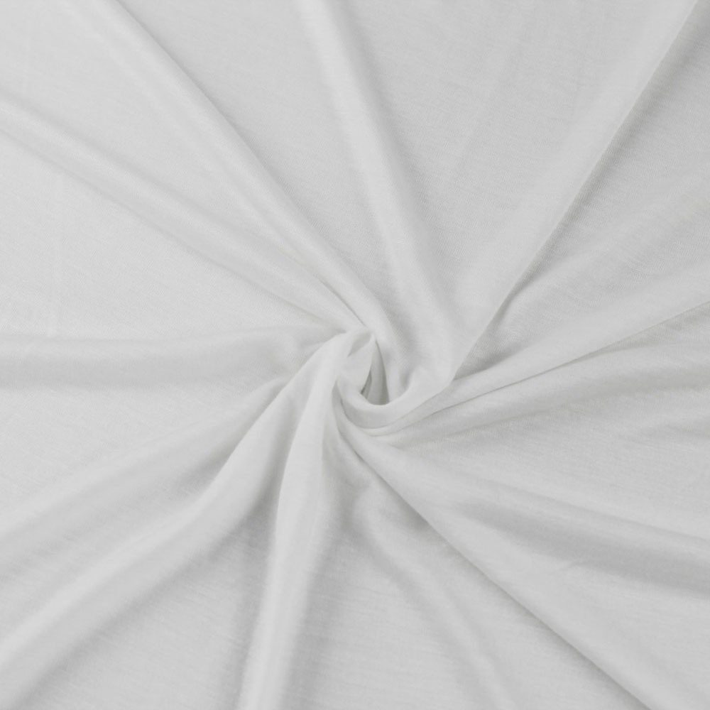 FREE SHIPPING!!! White 100 Rayon Light Weight Stretch Jersey Knit
