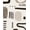 White, Pattern 9, variant on ODIKA 8'x10' Washable Area Rug Black Cream Abstract Geometric Contemporary Design with for Living Room, Under Sectional, Family , Durable, Non-Slip