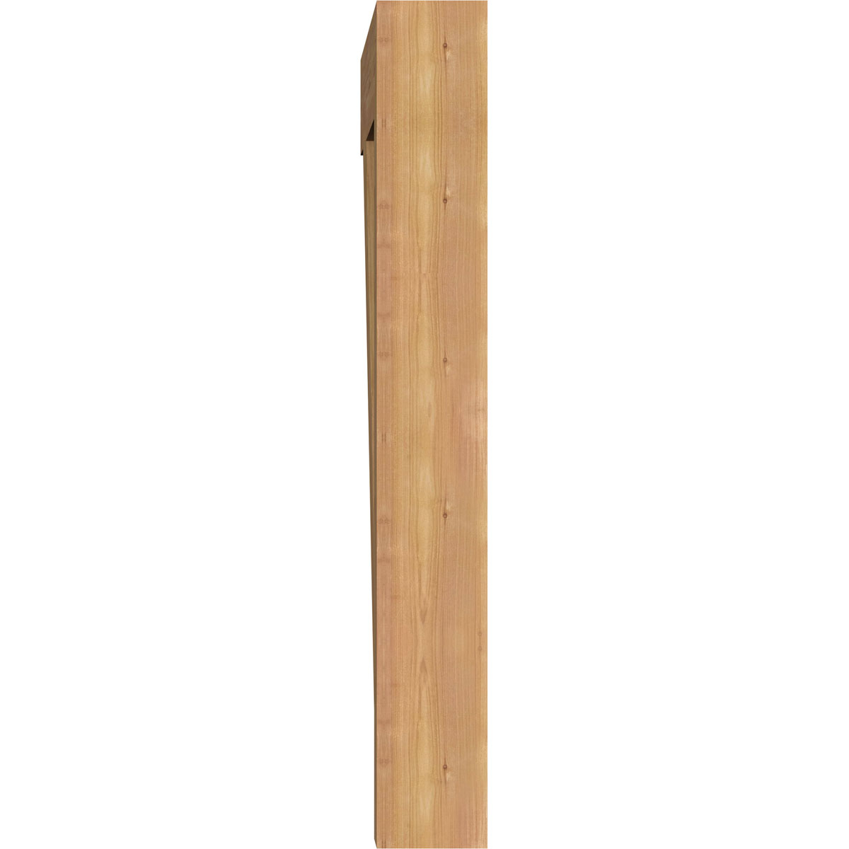 Ekena Millwork 5 1/2"W x 38"D x 42"H Olympic Block Smooth Bracket, Western Red Cedar