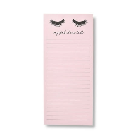 Zoomerang 'My Fabulous List' Eyelash Notepad