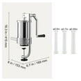 thumbnail image 6 of Sausage Stuffer 2.5LBS/1.5L Stainless Steel Vertical Maker Kit - 3 Tubes Included - FDA Certified - Homemade Sausage Making for Beginners & Experts, 6 of 9