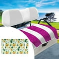 thumbnail image 1 of Funda para asiento de carrito de golf, toalla y manta, fácil instalación, asientos cómodos para 2 personas, Club Car, accesorios, cojín de asiento Estilo E, 1 of 8