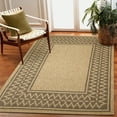 thumbnail image 3 of Liora Manne Sahara Diamond Border Area Rug Natural Indoor Outdoor 5x7 Durable, 3 of 5