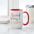 thumbnail image 4 of CafePress - I Love Being A Grandma Mugs - 15 oz Ceramic Large White Novelty Mug, 4 of 4