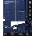 thumbnail image 5 of Ekouaer Silk Pajamas for Women Classic Button Down Satin Pajama Sets Long Sleeve Lounge Set, 5 of 6