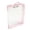 Pink, variant on Transparent Zipper File Folder with Metal Clip, A4 Paper Organizer for Exam Documents, Portable Waterproof Storage Pouch for Student School Supplies