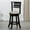#1 Espresso, variant on Cfowner 24" Counter Height Slat Back Swivel Stool, Cherry Finish, Beige Fabric Seat