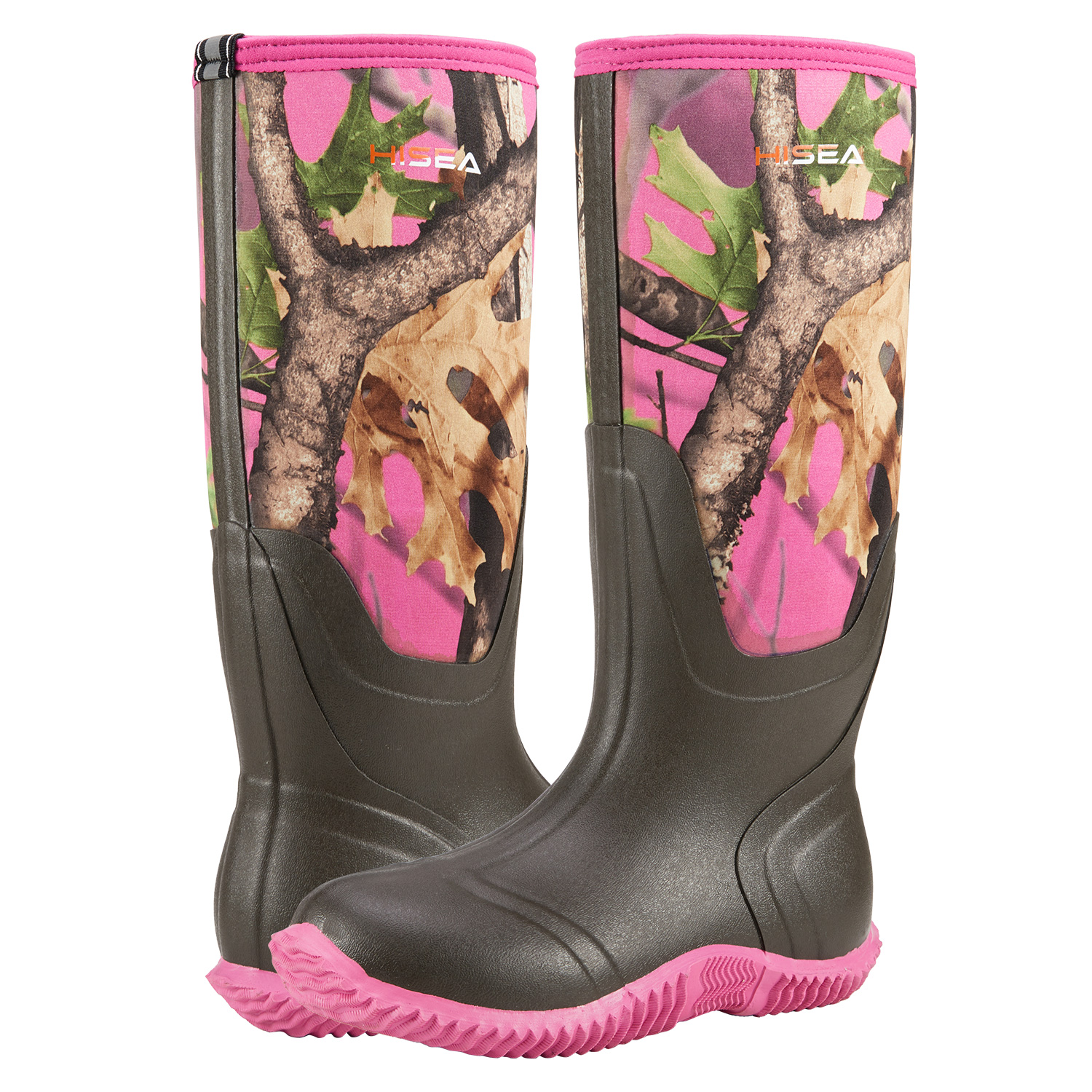 HISEA Women's Rain Boots, Waterproof Insulated Rubber Neoprene Boots ...