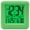 Green, variant on Equity Digital Cube Alarm Clock with On-Demand Backlight, 70913