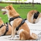 thumbnail image 4 of Arnés para perro sin tirones, arnés reflectante cómodo con 2 correas delanteras y traseras y mango de fácil control ajustable (negro, XL), 4 of 5