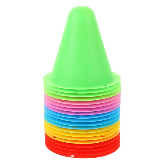 20pcs Mini Agility Cones for Sports Training Soccer Obstacle Practice with Barriers for Skate Training Supplies Bucket Sign Cones