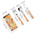 thumbnail image 2 of Kdxio Halloween Flamingos Toddler Utensils Set - Kids Silverware Set, Set Kids Utensils Set with Case for Preschooler Children, 2 of 8