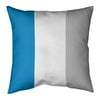 ArtVerse Carolina Carolina Football Stripes Pillow-Faux Suede 18 x 18 Large