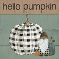 thumbnail image 3 of Finn, Livi 15x15 Black Modern Framed Museum Art Print Titled - Harvest Gnomes Hello Pumpkin, 3 of 5