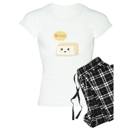 

CafePress - Kawaii Tofu Asking People To Love Tofu Women s Lig - Women s Light Pajamas
