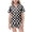 A-Black, variant on NIEWTR Girl Kids Pajamas Sets Halloween Pattern Printed With Notched Collar Short Sleeve Tops and Shorts For Home Wear Cozy For Lightweight and Breathable Comfort Sleepwear