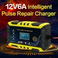 thumbnail image 2 of Chargeur de Batterie LCD Intelligent Universel 12V 6A avec Compensation de Température pour Automobile, Marine et Alimentation, 2 of 9