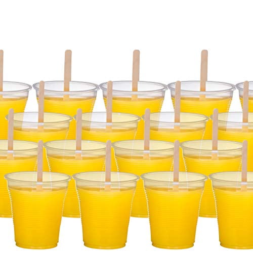 Clear Plastic Disposable 5 oz. Cups in Bulk, Tested & Proven Crack Resistant for Drinking Beverages by Plastic Palace (400)