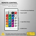 Merkury Innovations Multicolor RGB Sunset Lamp with Remote, 16 LED