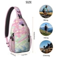 thumbnail image 4 of Natural Wood Pattern Sling Backpack, Lightweight and Durable Travel Crossbody Bag with Rustic Wood Texture, Weathered Woodgrain Print and Vintage Style, 4 of 6