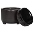 thumbnail image 5 of SAFAVIEH Chelsea Modern Glam Round Tray Storage Ottoman, Brown, 5 of 10