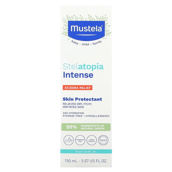 Mustela Stelatopia Intense, Eczema Relief, Skin Protectant, Fragrance Free, 5.07 fl oz (150 ml)