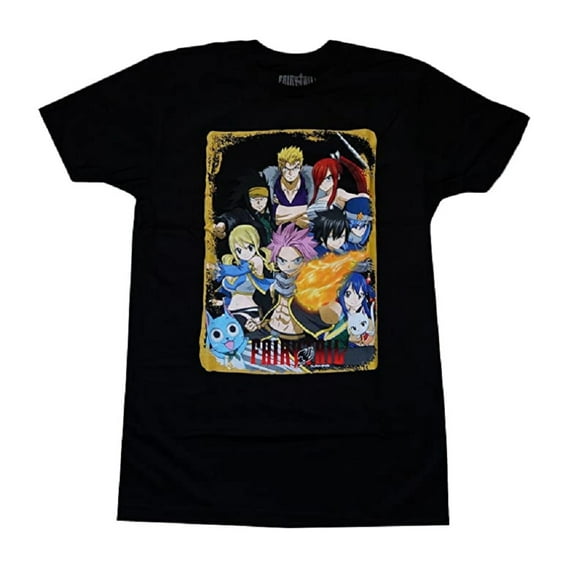 Fairy Tail Season 7 Guild Heroes Group Anime Adult T-Shirt L